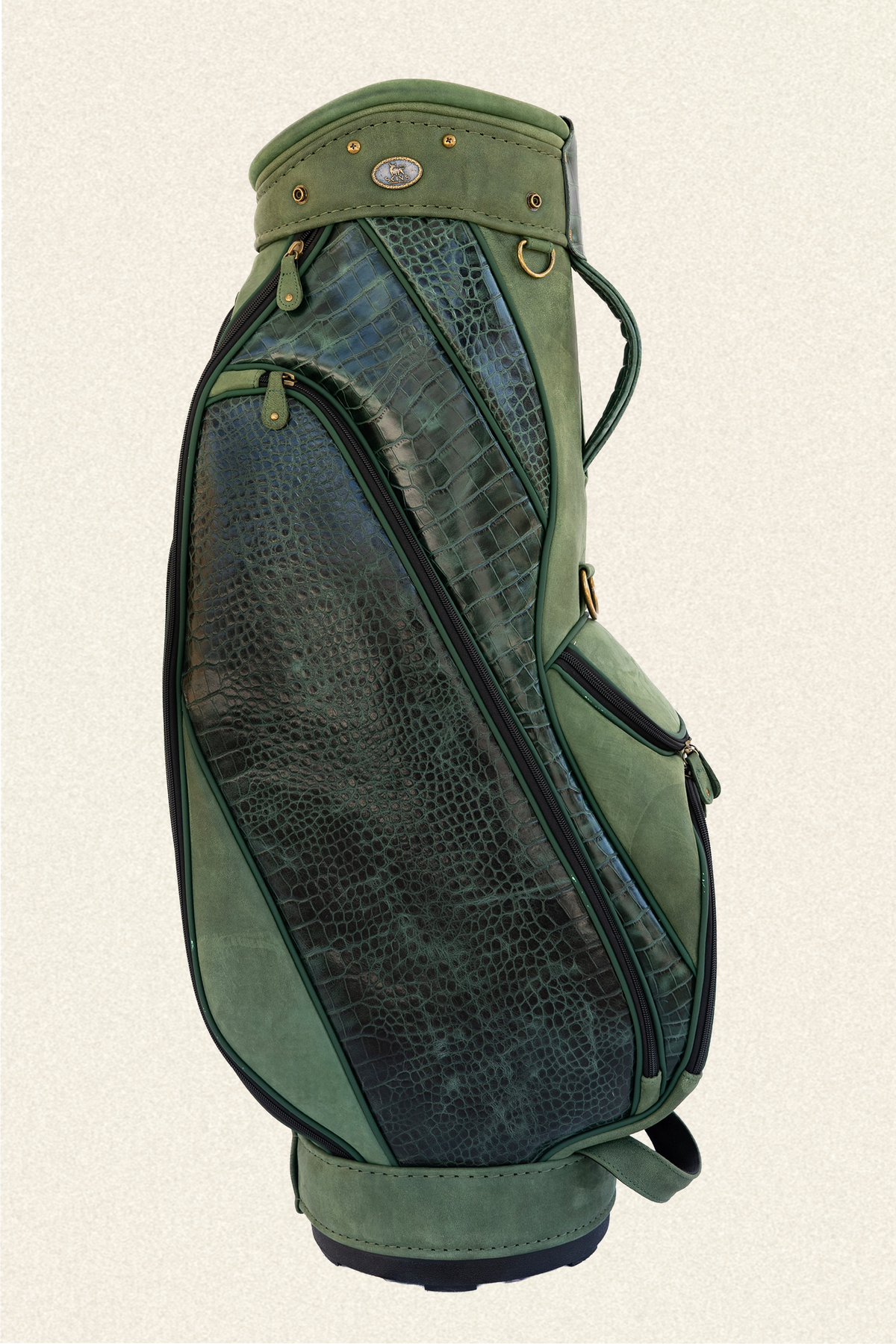 Estate Green Croc Leather Golf Bag