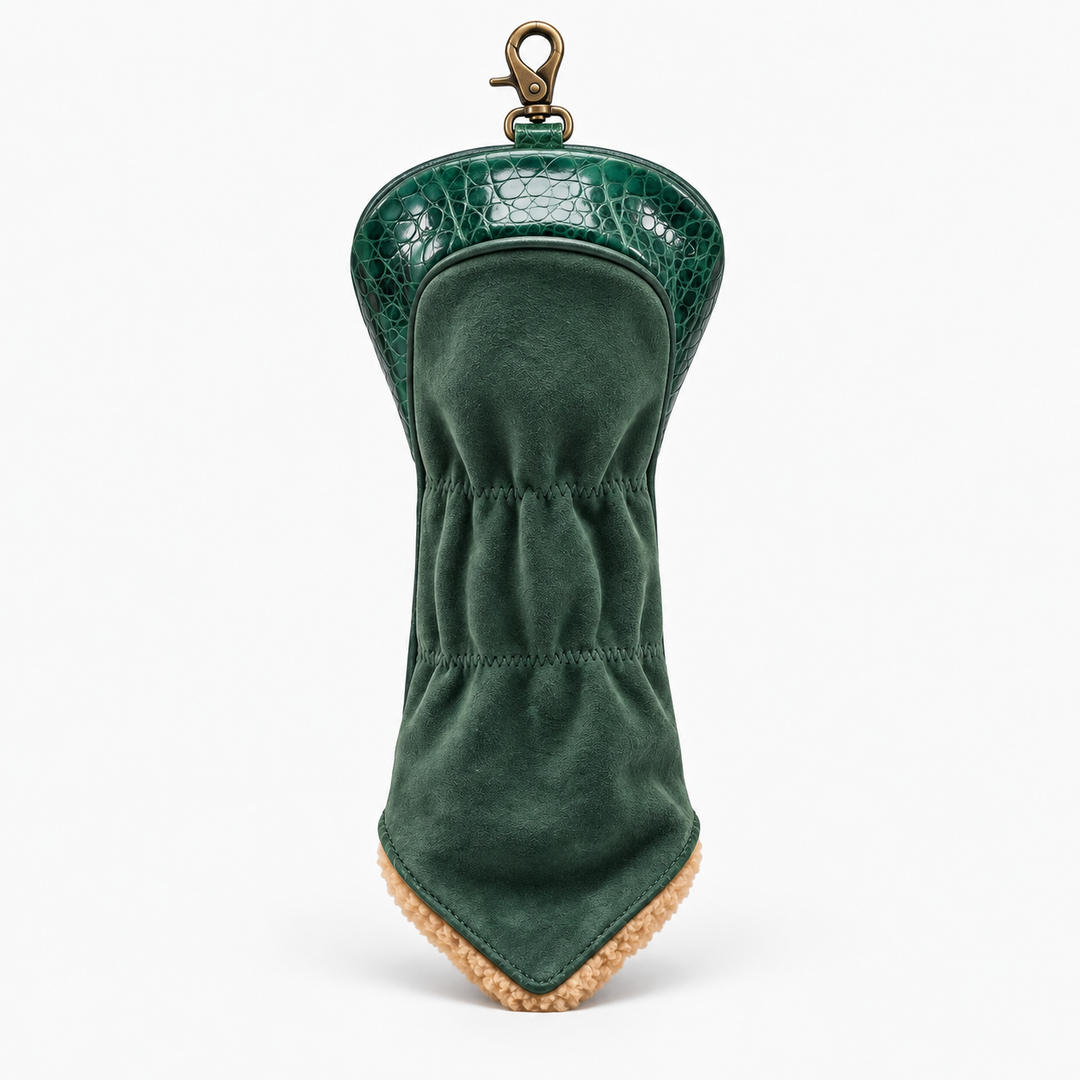 The Estate Green Croc 3–5 Wood Headcover