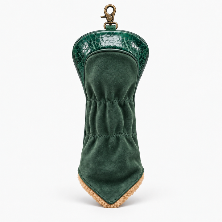The Estate Green Croc 3–5 Wood Headcover