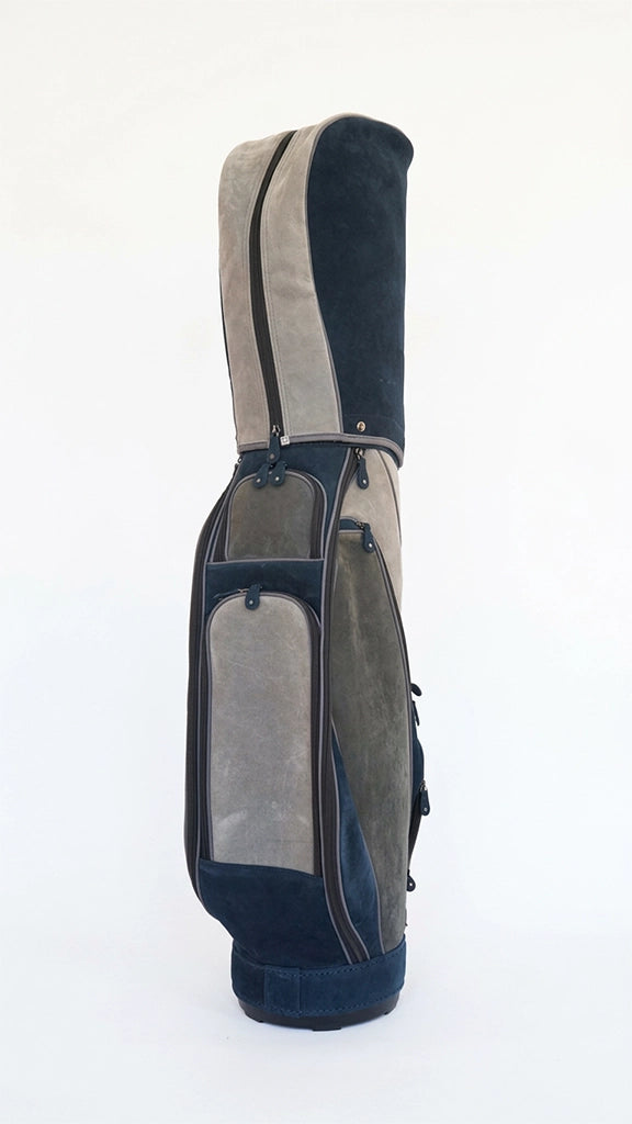 Midnight Slate Leather Cart Golf Bag