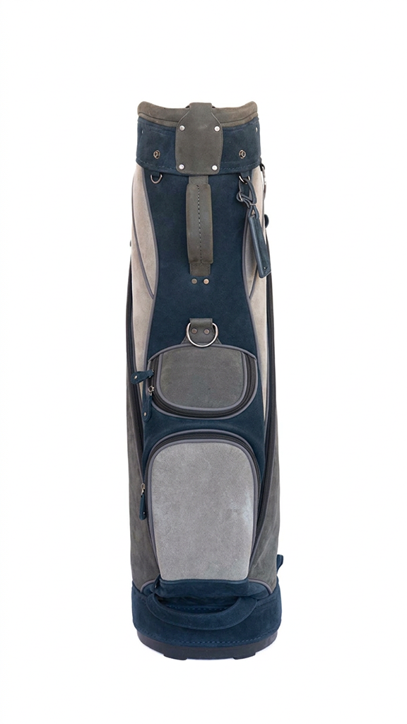 Midnight Slate Leather Cart Golf Bag