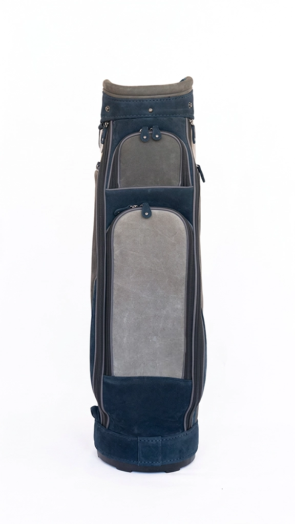 Midnight Slate Leather Cart Golf Bag