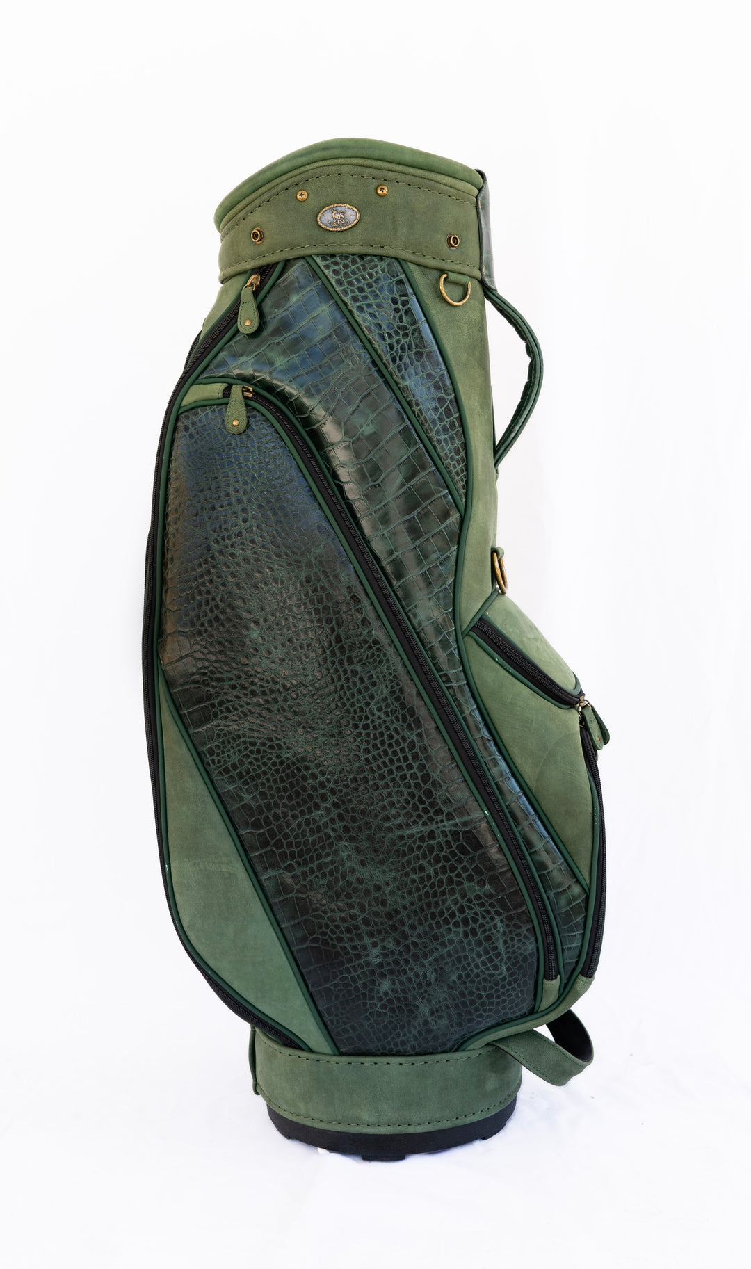Estate Green Croc Leather Golf Bag