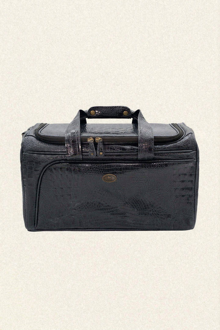 Midnight Reserve Croc Leather Duffle Bag