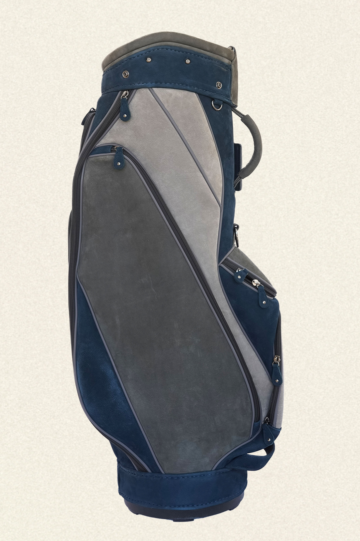Midnight Slate Leather Cart Golf Bag