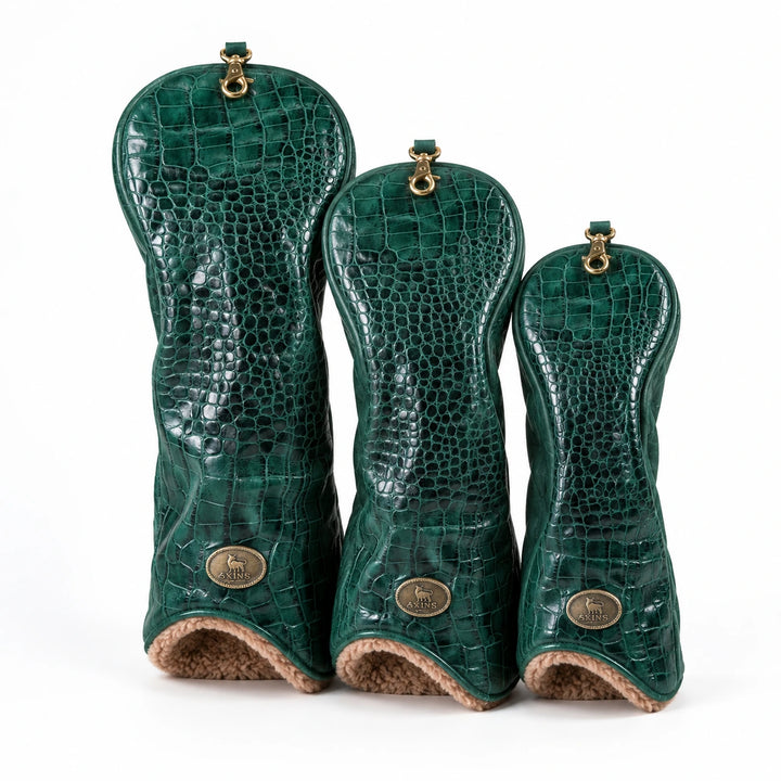 Emerald Croc Leather Golf Headcover