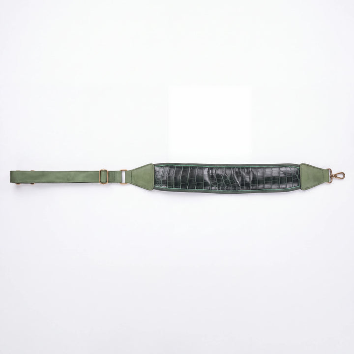 Sage Croc Leather Golf Bag