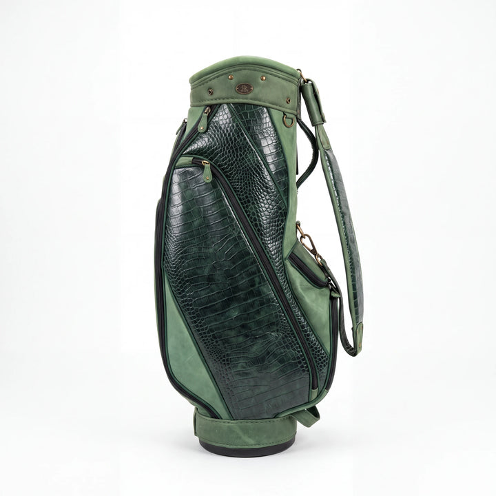 Sage Croc Leather Golf Bag