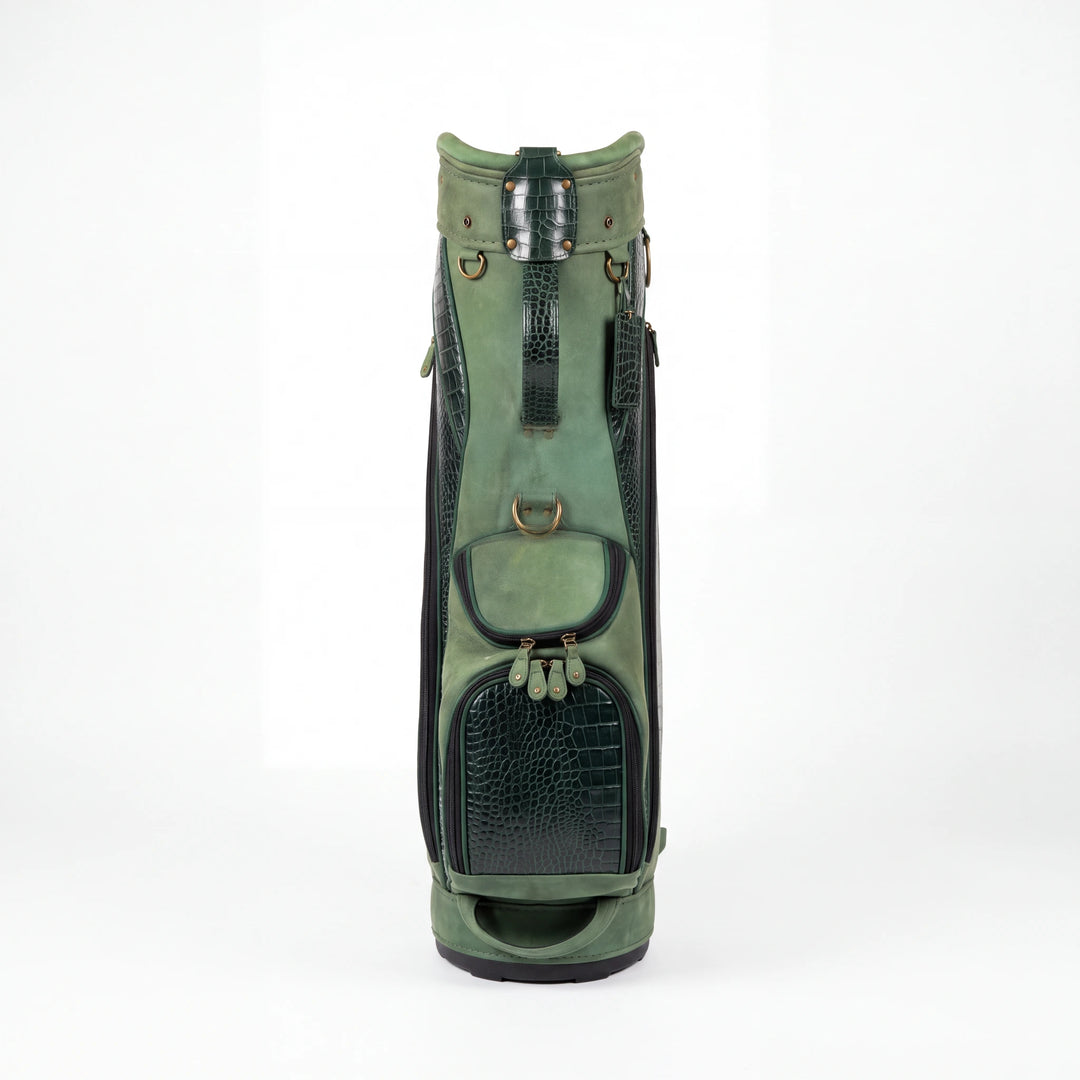 Sage Croc Leather Golf Bag