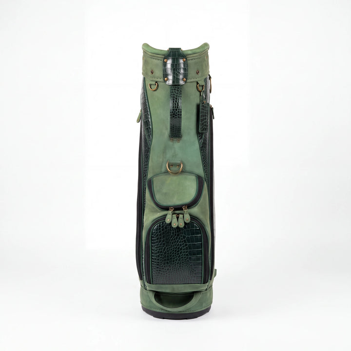 Sage Croc Leather Golf Bag