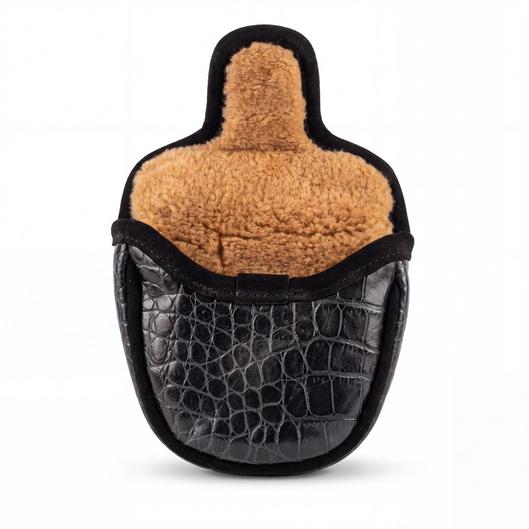 The Heritage Black Croc Mallet Putter Cover