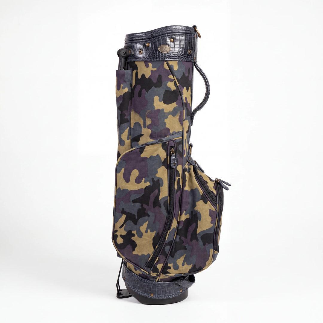Field Camo Croc Leather Stand Golf Bag
