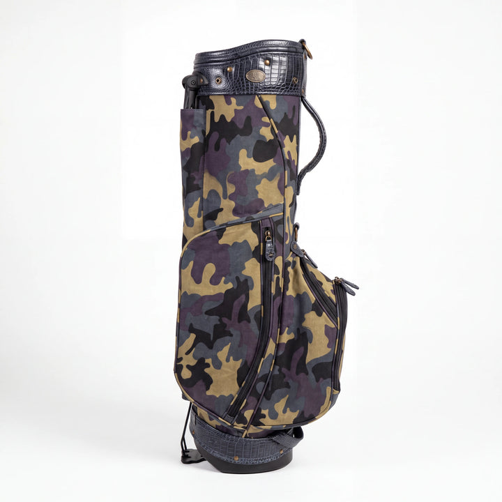 Field Camo Croc Leather Stand Golf Bag