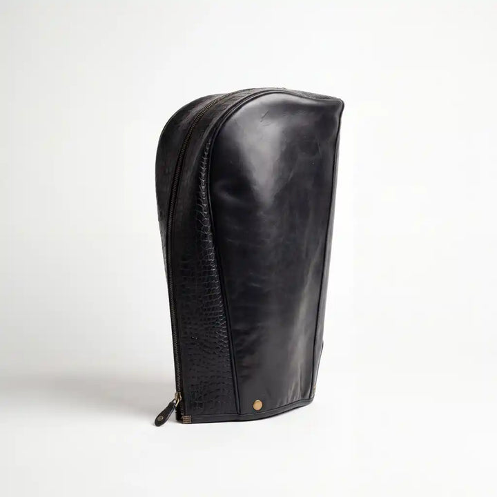 Black Croc Leather Golf Bag