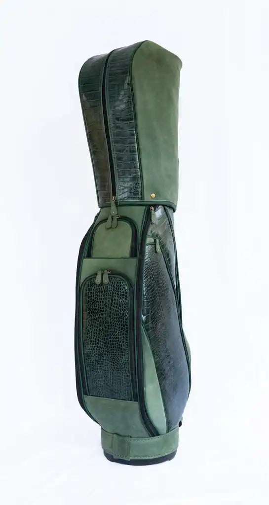 Estate Green Croc Leather Golf Bag