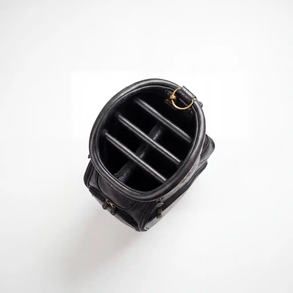 Black Croc Leather Golf Bag