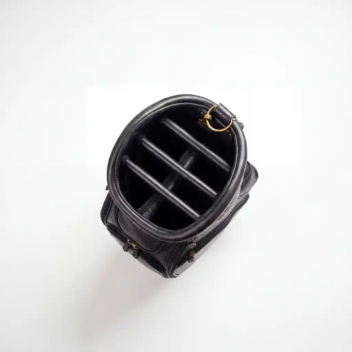 Black Croc Leather Golf Bag