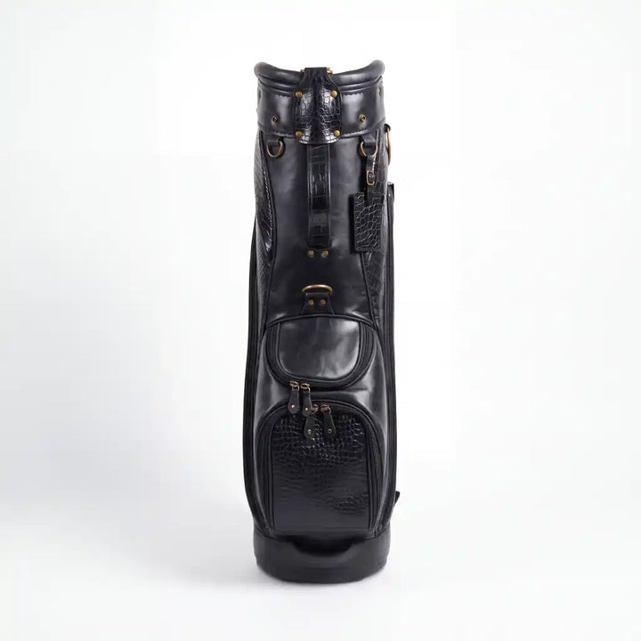 Black Croc Leather Golf Bag