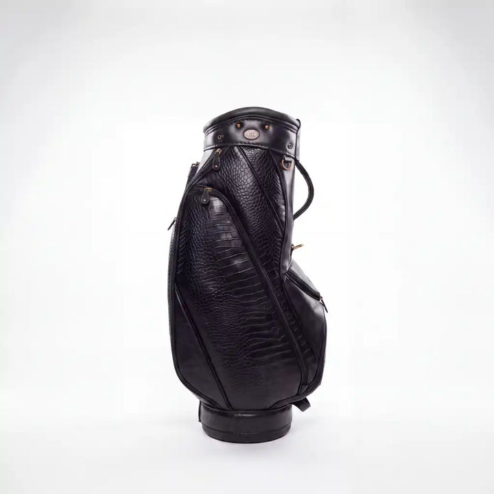 Black Croc Leather Golf Bag