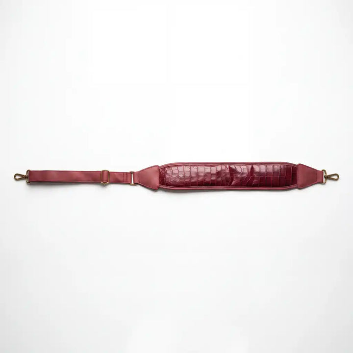 Red Croc Leather Golf Bag