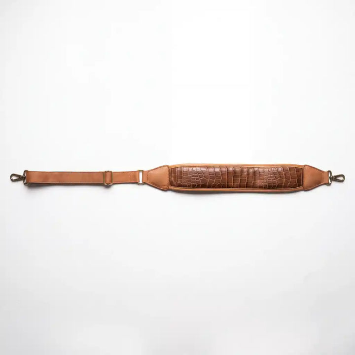 Brown Croc Leather Golf Bag