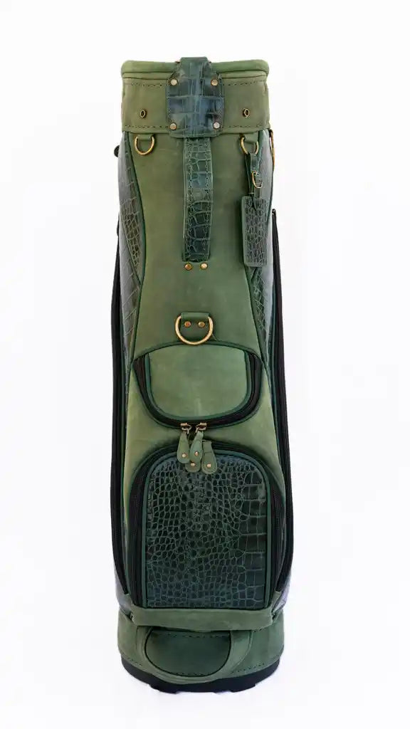 Estate Green Croc Leather Golf Bag